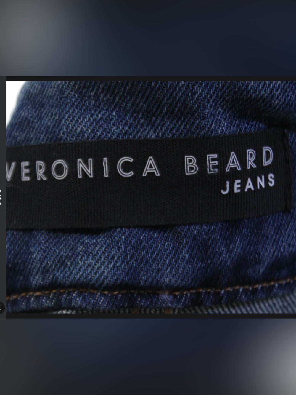 Veronica Beard High-Waist Tie Front Denim Shorts - Blue - Picture 6 of 6